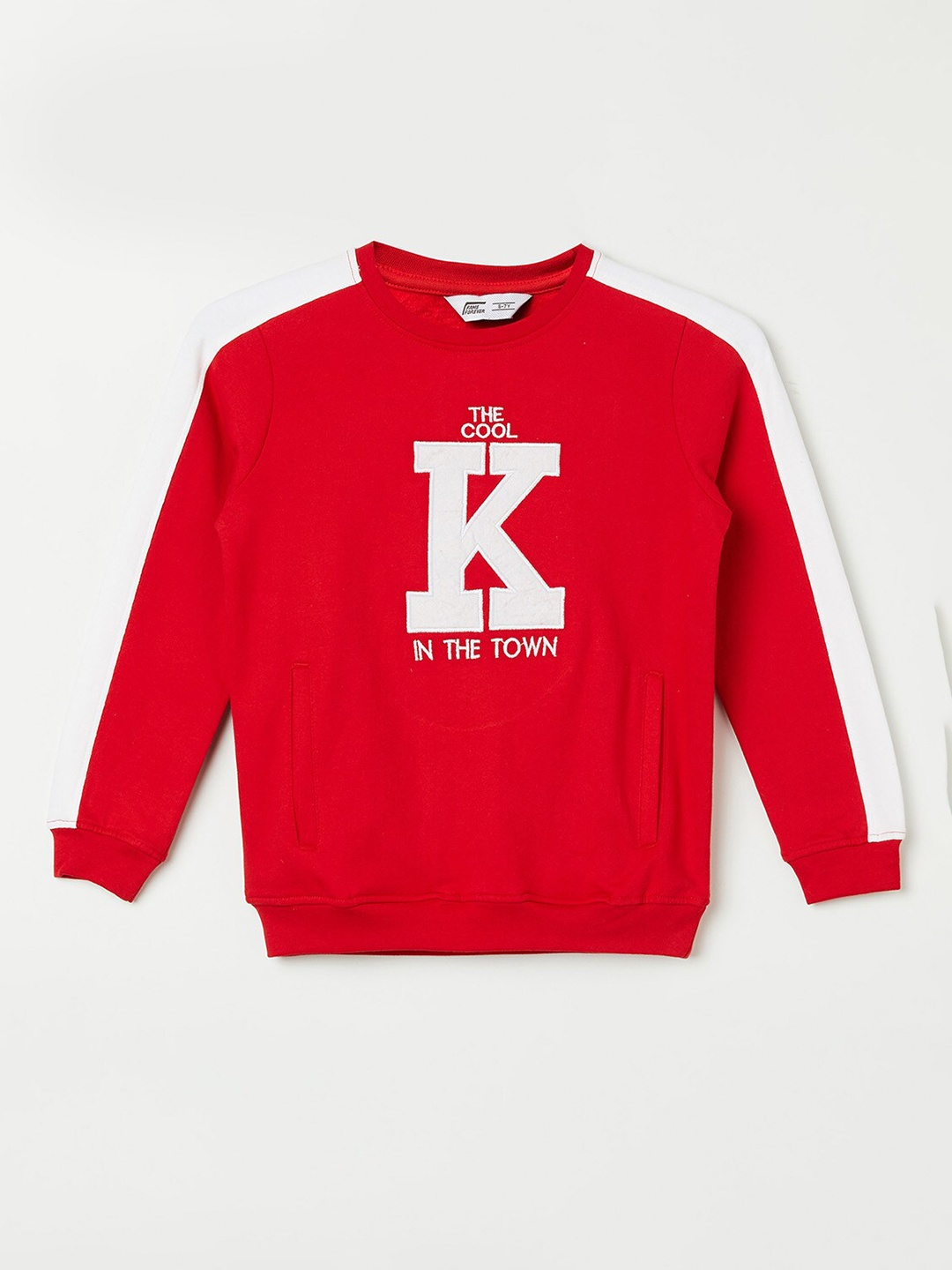 

Fame Forever by Lifestyle Boys Printed Cotton Sweatshirt, Red