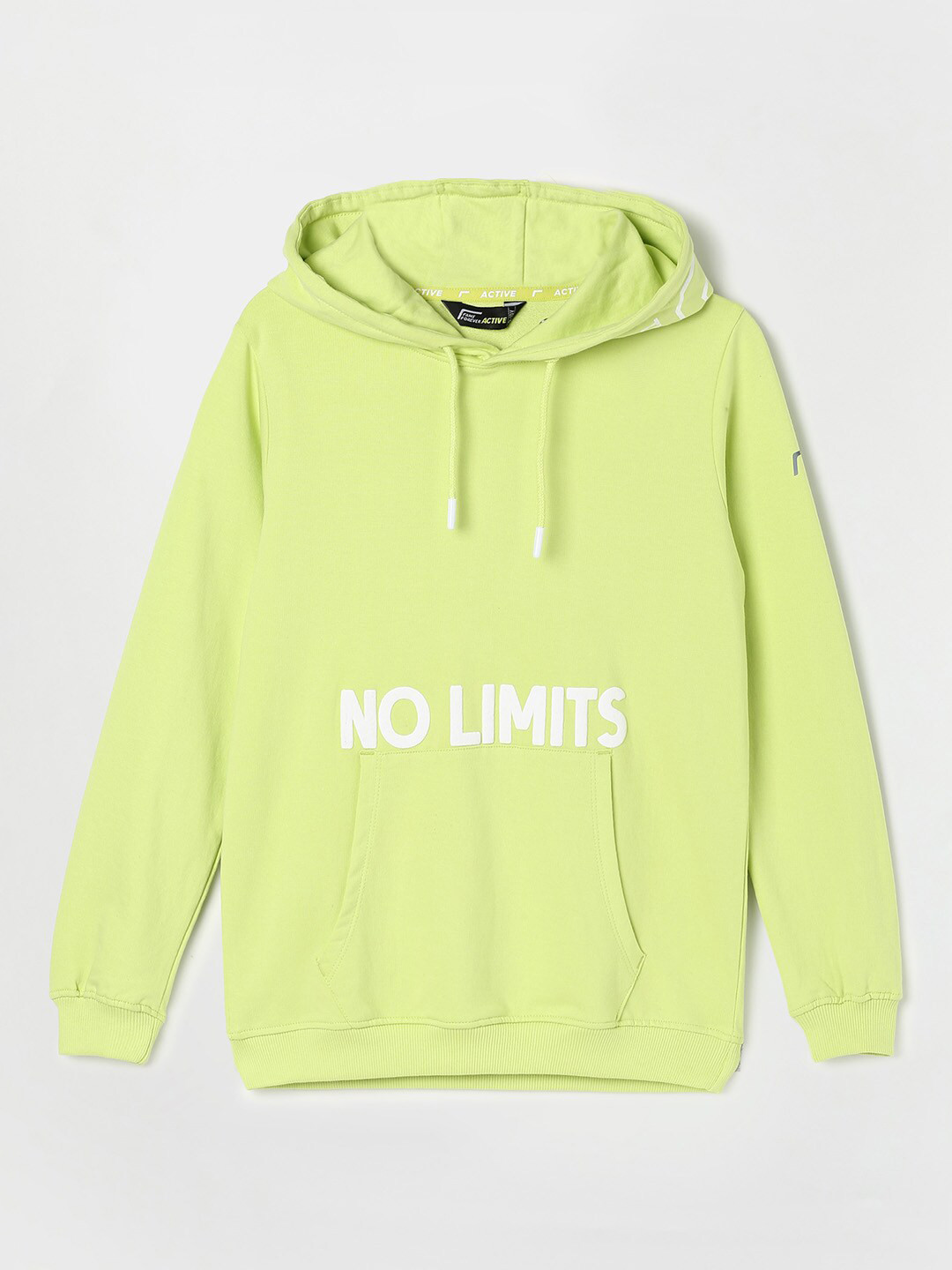 

Fame Forever by Lifestyle Boys Printed Hooded Cotton Sweatshirt, Green