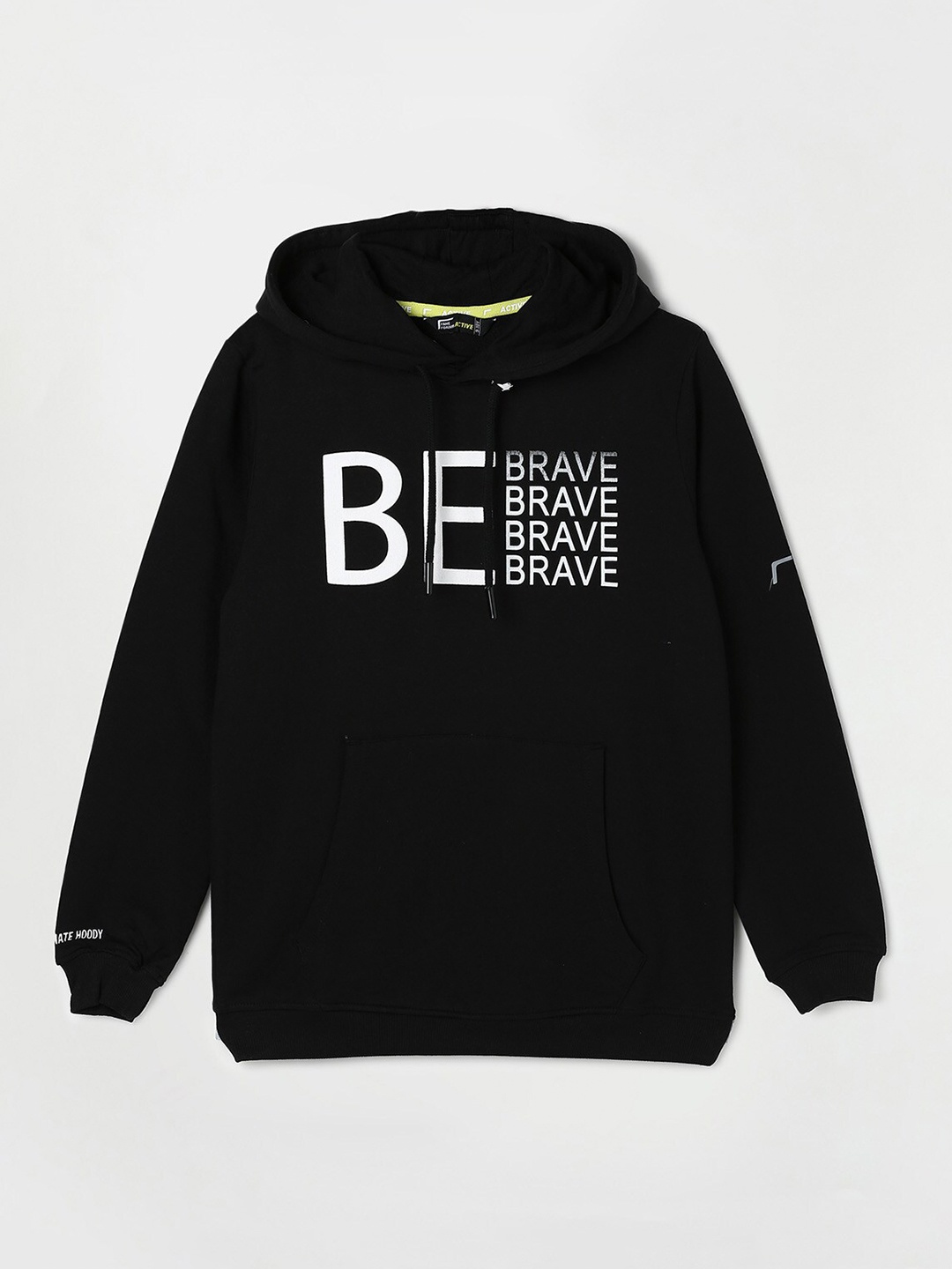 

Fame Forever by Lifestyle Boys Printed Hooded Cotton Sweatshirt, Black