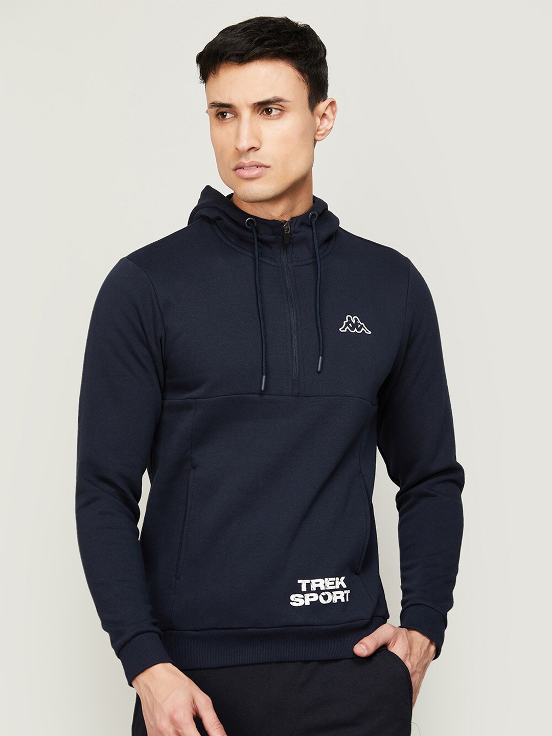 

Kappa Hooded Cotton Sweatshirt, Navy blue