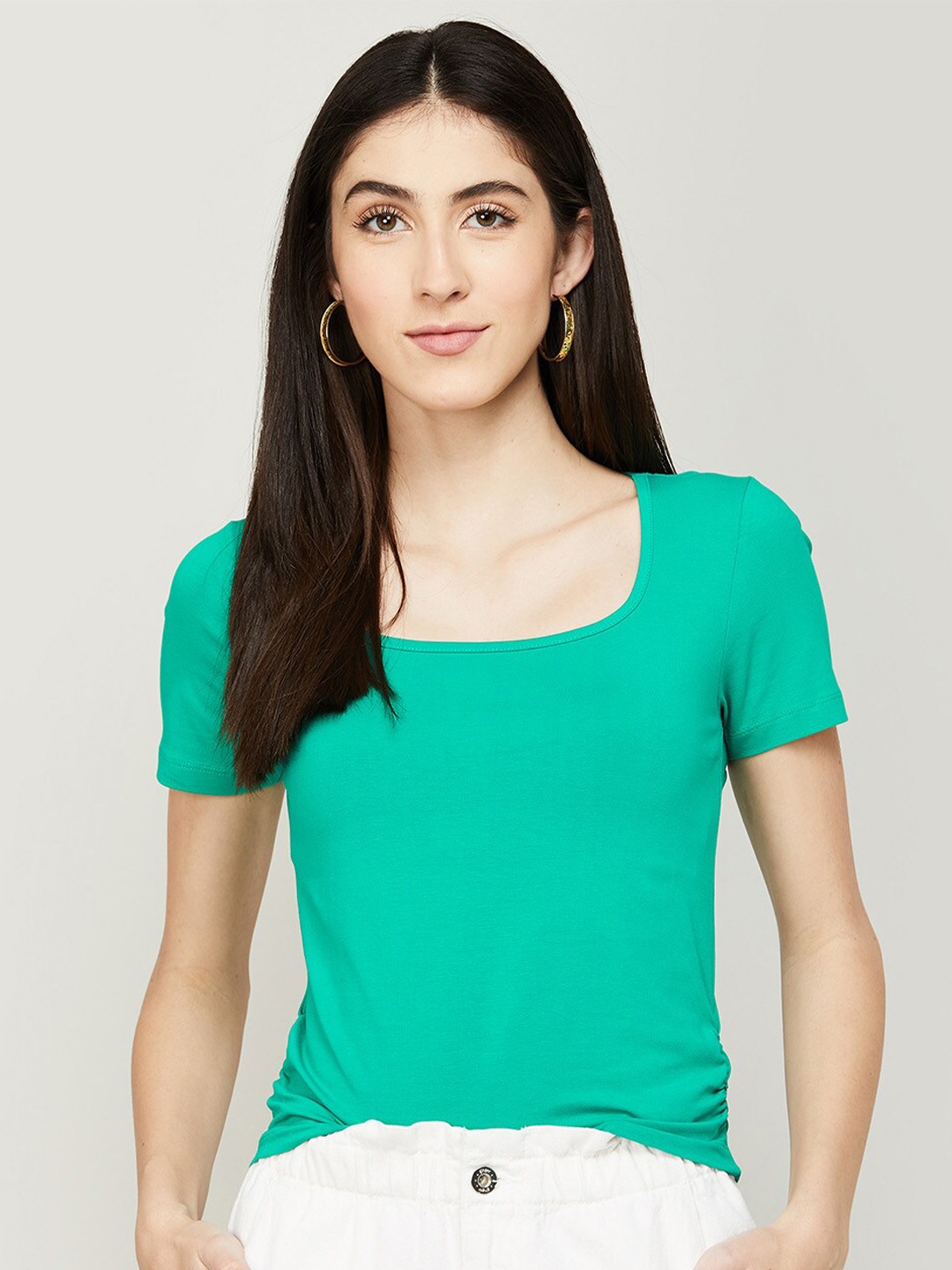 

Ginger by Lifestyle Cotton Top, Sea green