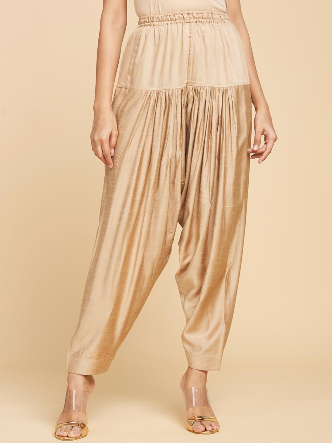 

Fabindia Women Regular Fit Salwar, Beige