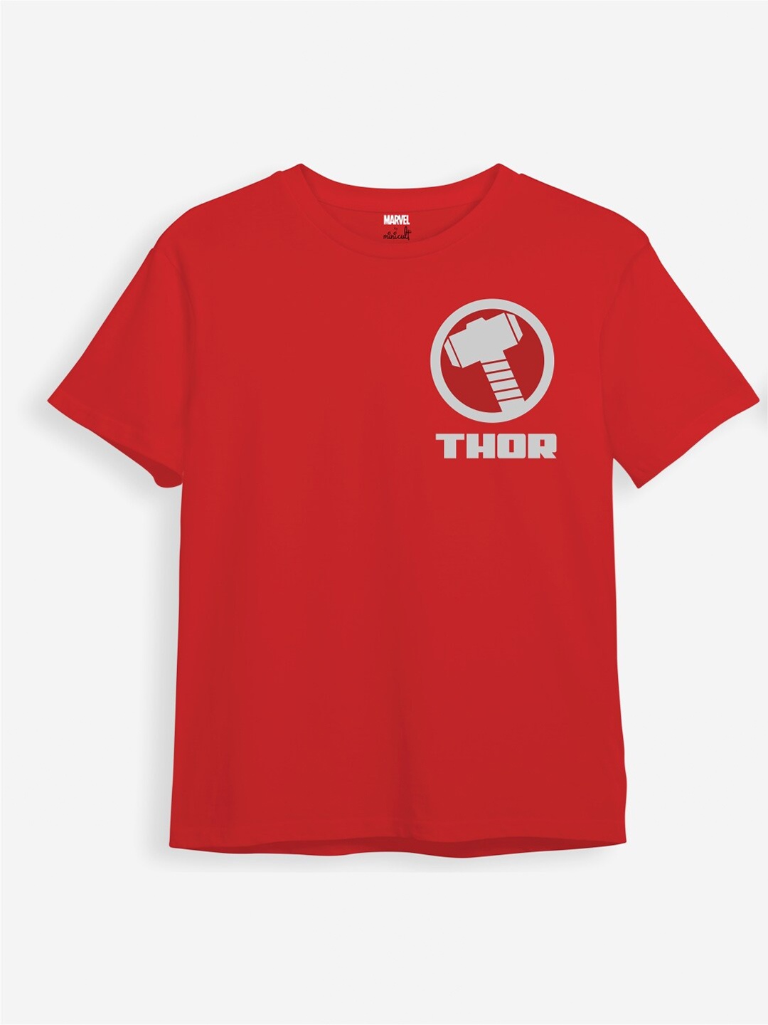 

Minicult Kids Printed Cotton T-shirt, Red