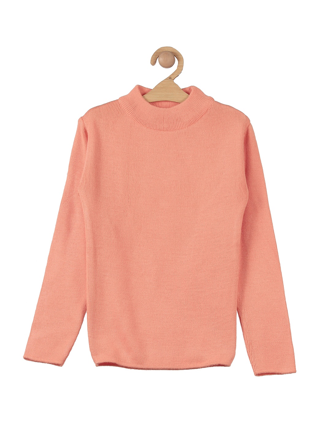 

Lil Lollipop Girls Mock Collar Pullover, Peach
