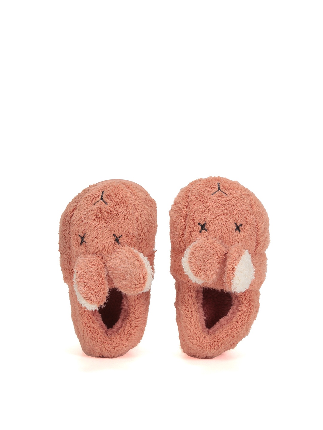 

Lil Lollipop Kids Rabbit Warm Winter Room Slippers, Rust