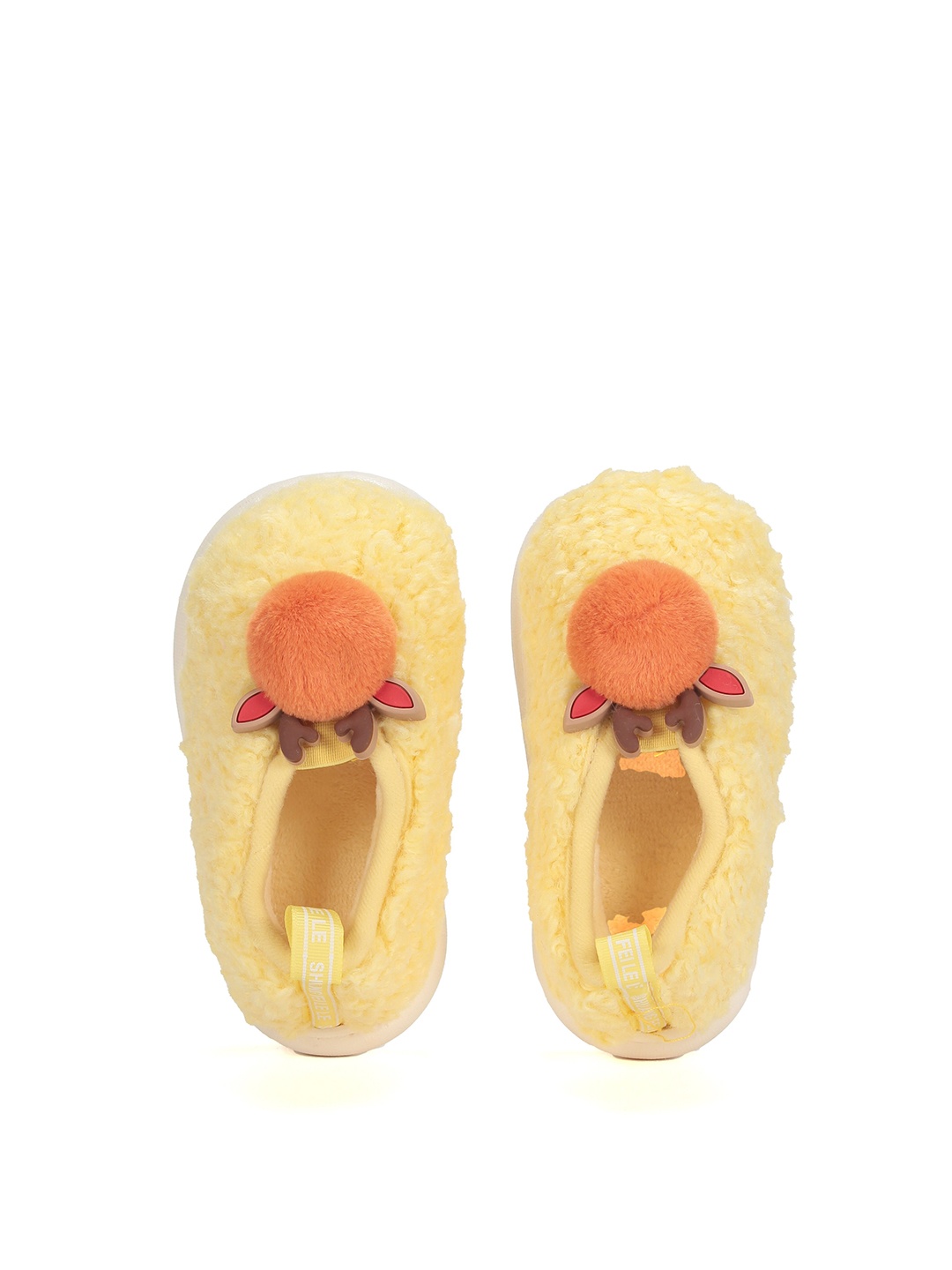 

Lil Lollipop Kids Reindeer Warm Winter Room Slippers, Yellow