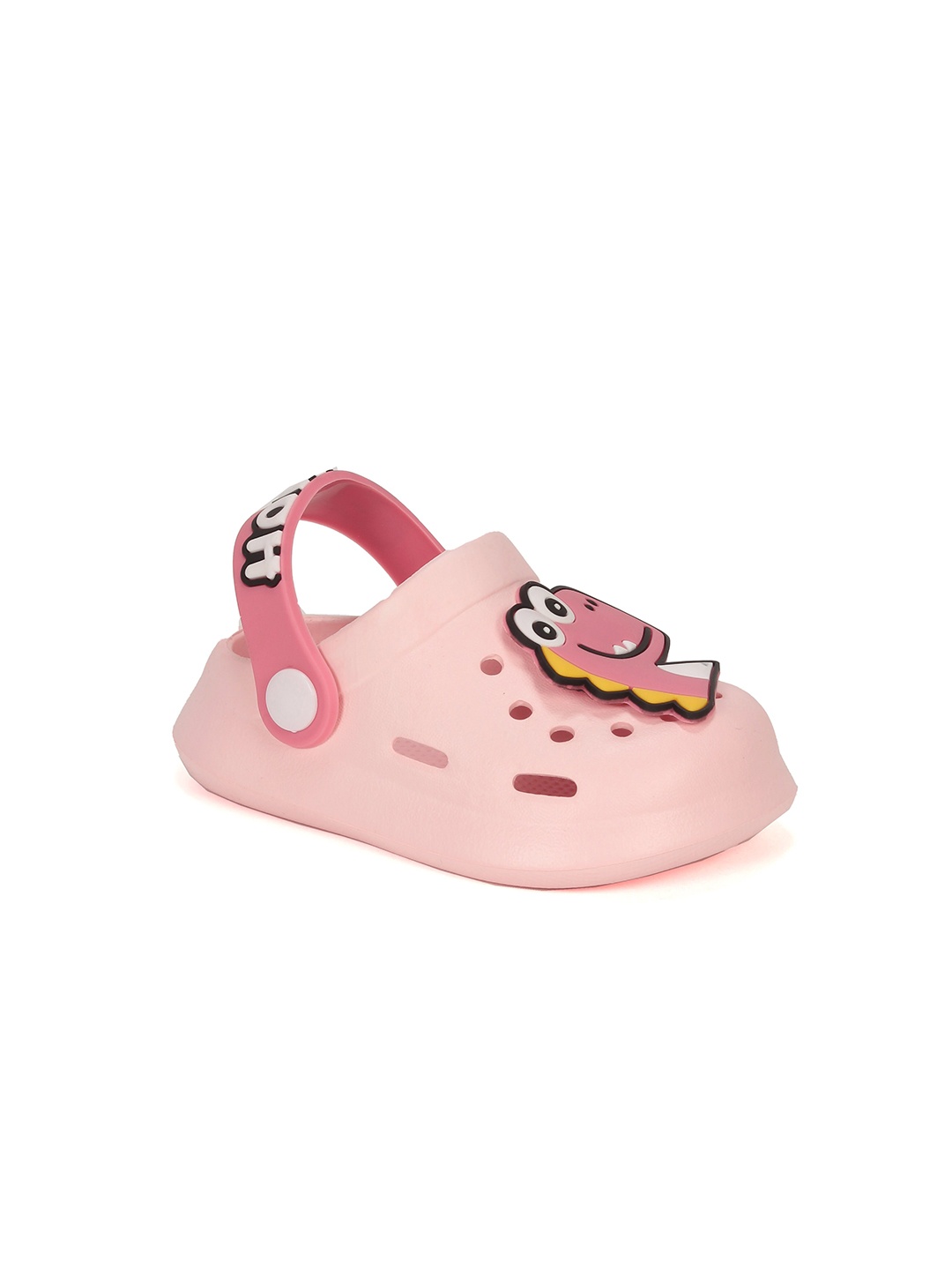 

Lil Lollipop Kids Dinosaur Embellished Clogs, Pink