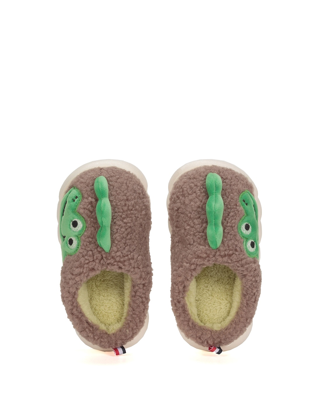 

Lil Lollipop Kids Crocodile Warm Winter Room Slippers, Grey