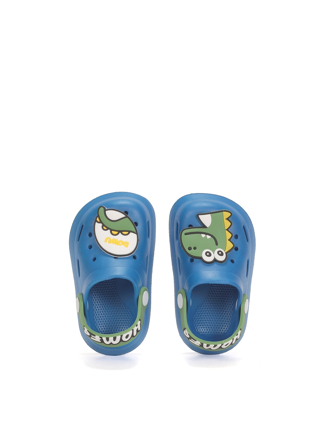 

Lil Lollipop Kids Dinosaur Embellished Clogs, Navy blue