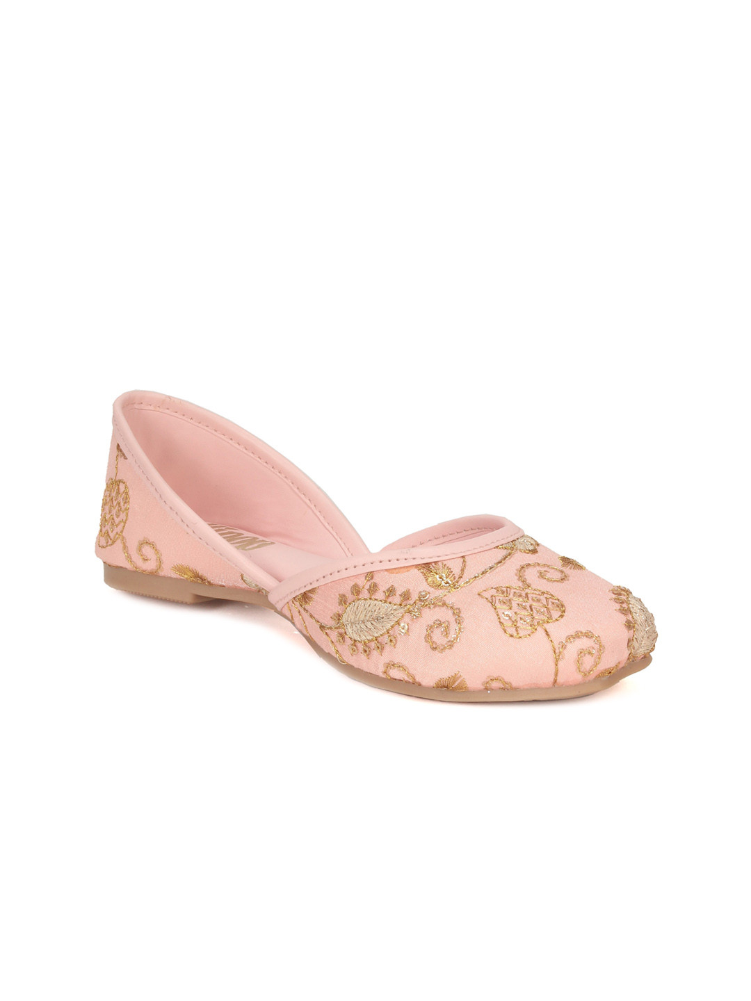 

Lil Lollipop Girls Embroidered Ethnic Mojaris, Pink