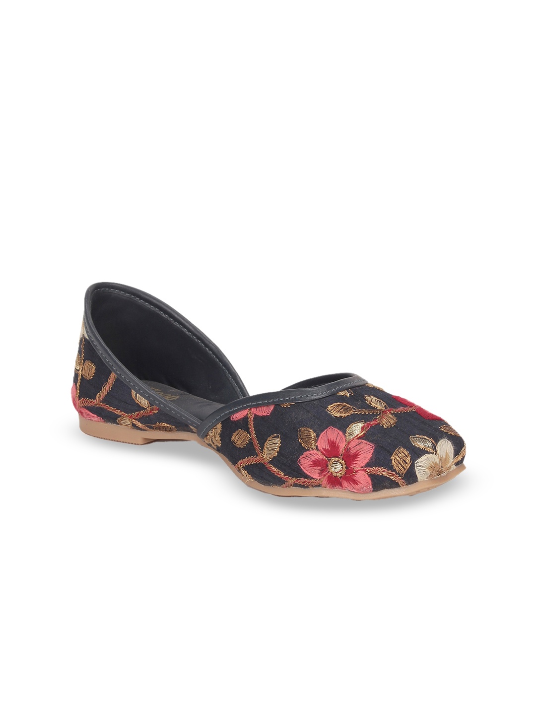 

Lil Lollipop Girls Embellished Ethnic Mojaris, Navy blue