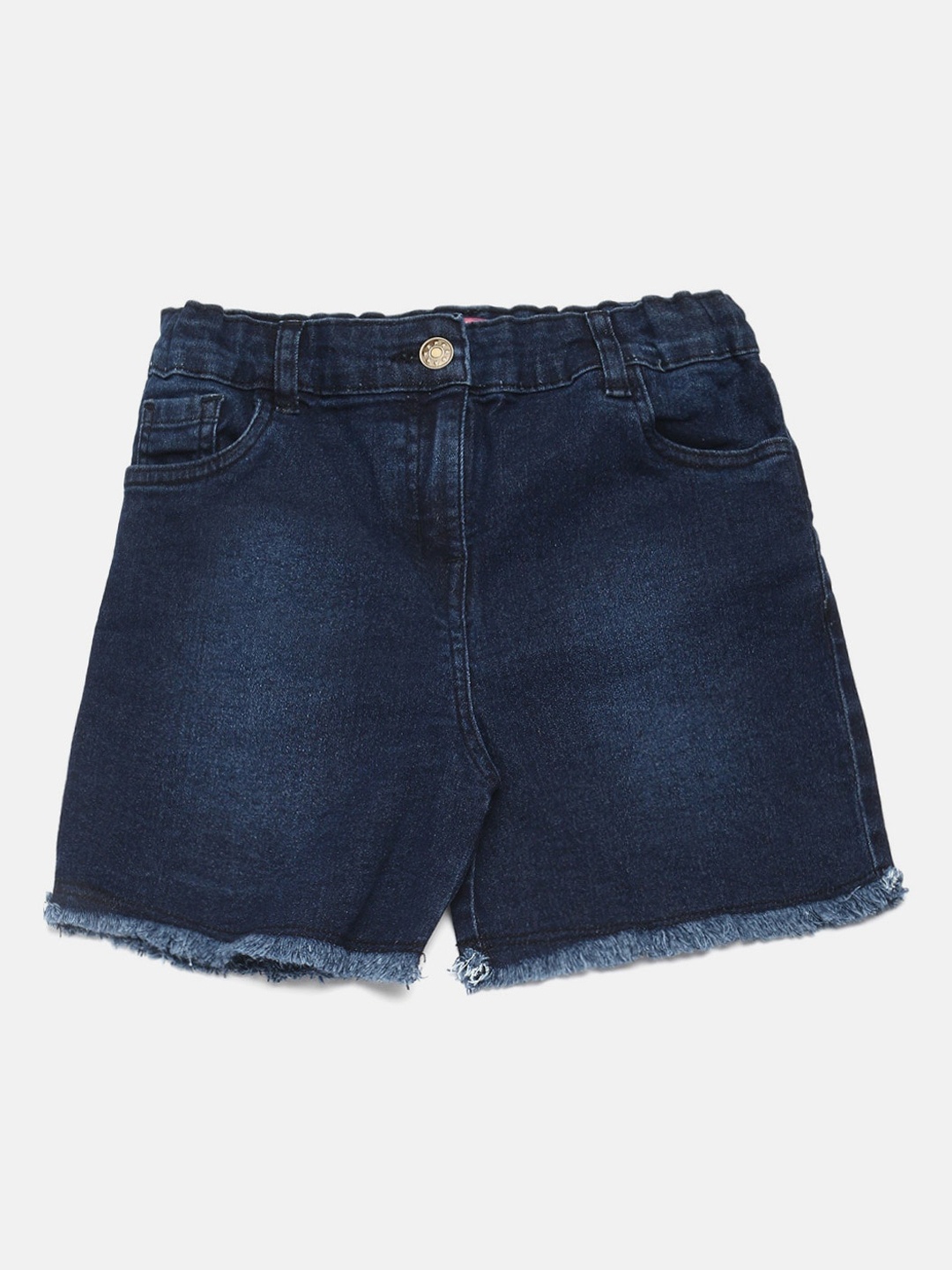 

De Moza Girls Washed Denim Shorts, Blue