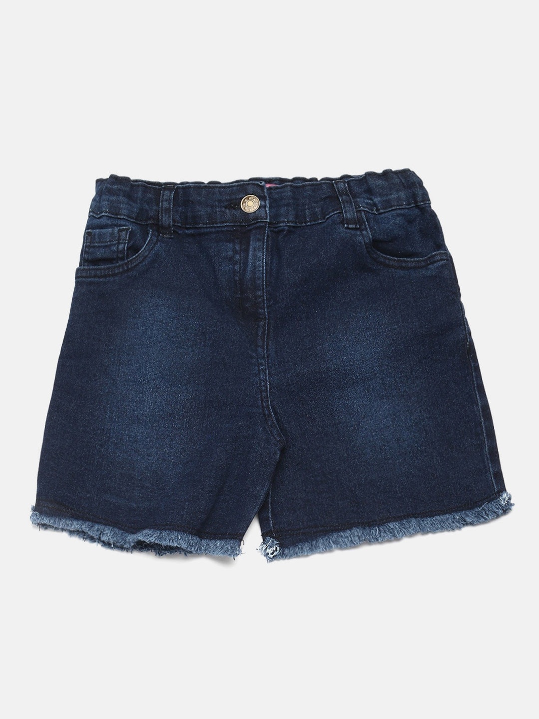 

De Moza Girls Washed Denim Shorts, Blue