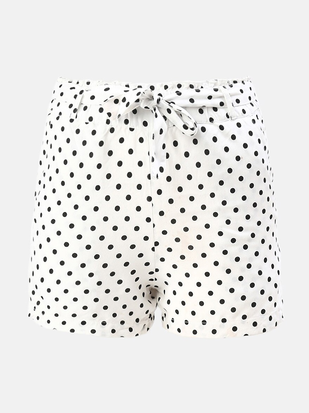 

De Moza Girls Printed Shorts, White