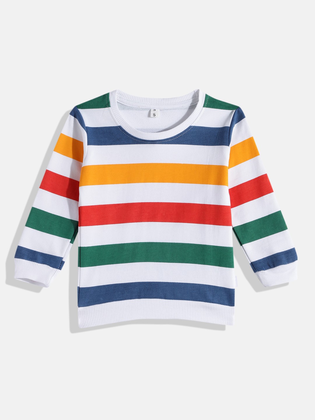 

CATCUB Kids Striped Cotton Sweatshirt, Multi