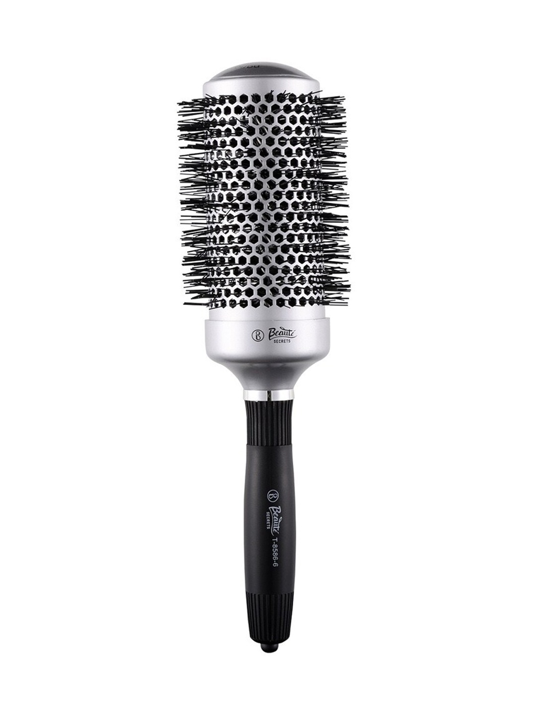 

Beaute Secrets Round Blow Drying Large Ceramic Ion Thermal Barrel Hair Brush - Grey