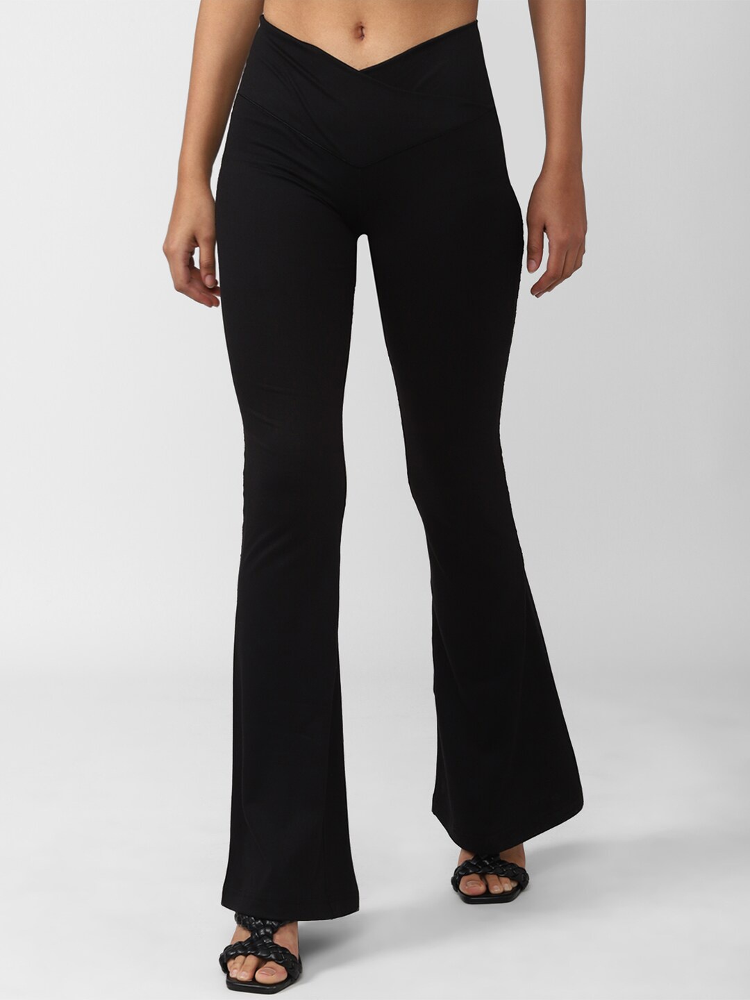 

FOREVER 21 Women Solid Leggings, Black