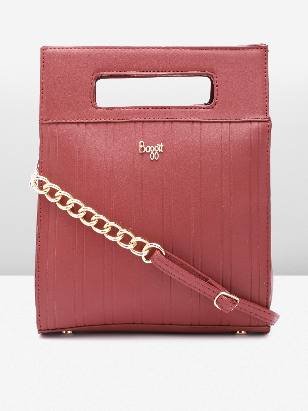 

Baggit Structured Sling Bag, Red