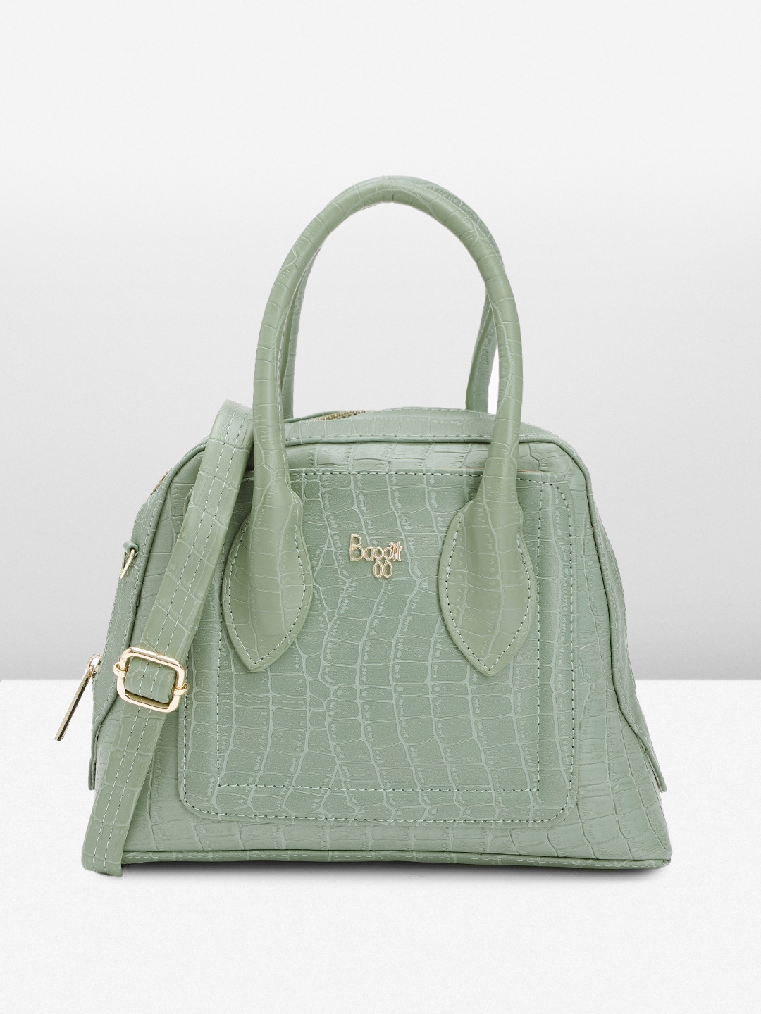 

Baggit Women Textured Handheld Bag, Green