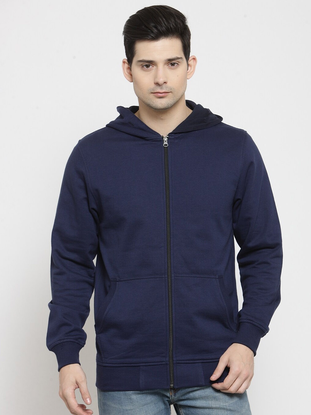 

Kalt Hooded Fleece Sweatshirt, Navy blue