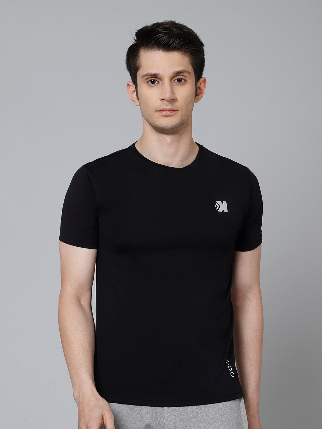 

JACKDANZA Men's Round Neck T-shirt, Black