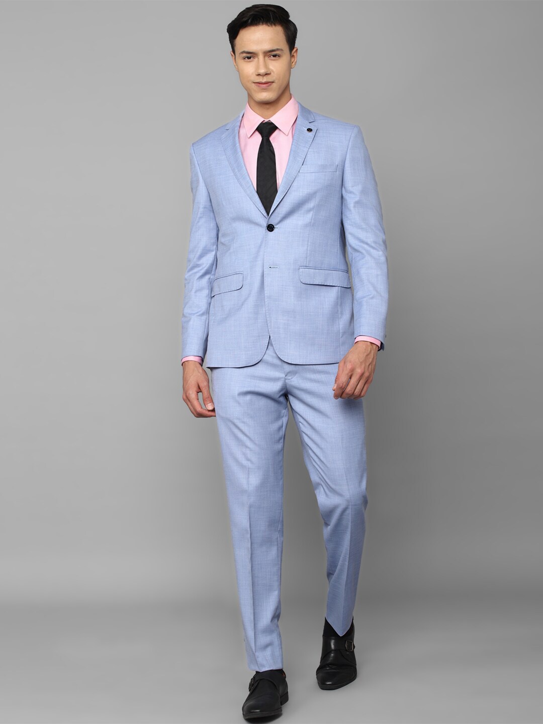 

Allen Solly Men Slim-Fit Single Breasted Suits, Blue