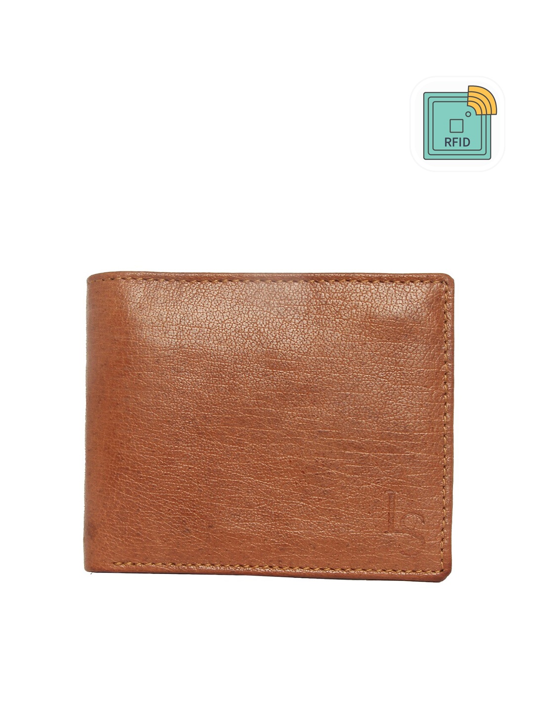 

LOUIS STITCH Men Leather Two Fold Wallet, Brown