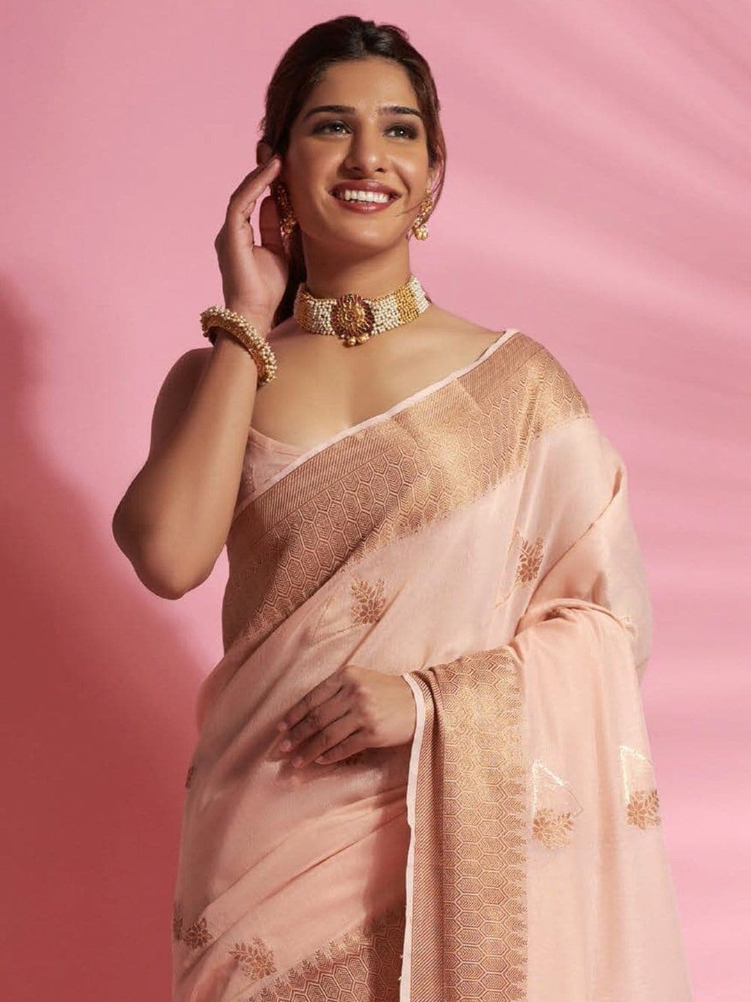 

KARAGIRI Ethnic Motifs Saree, Sea green