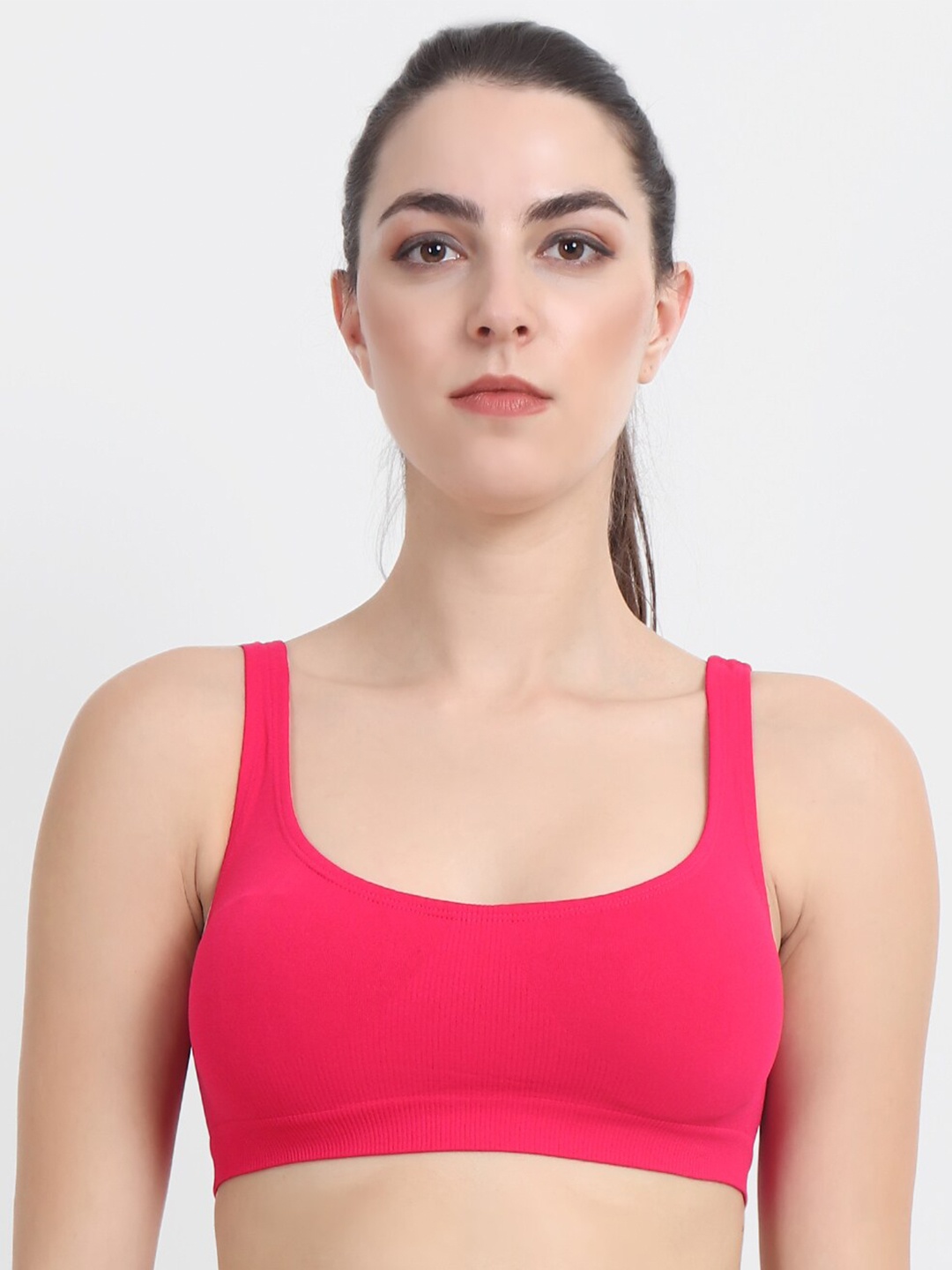 

Beau Design Women Microfibre Non Padded Bra, Pink