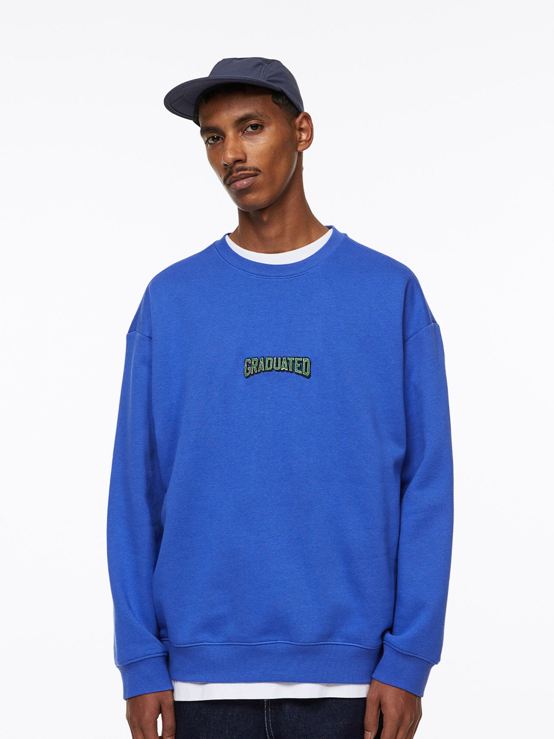 

H&M Men Relaxed Fit Sweatshirt, Blue