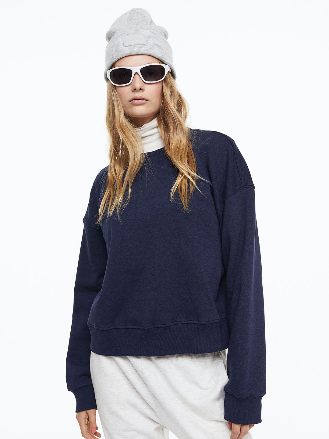 

H&M Women Sweatshirt, Blue