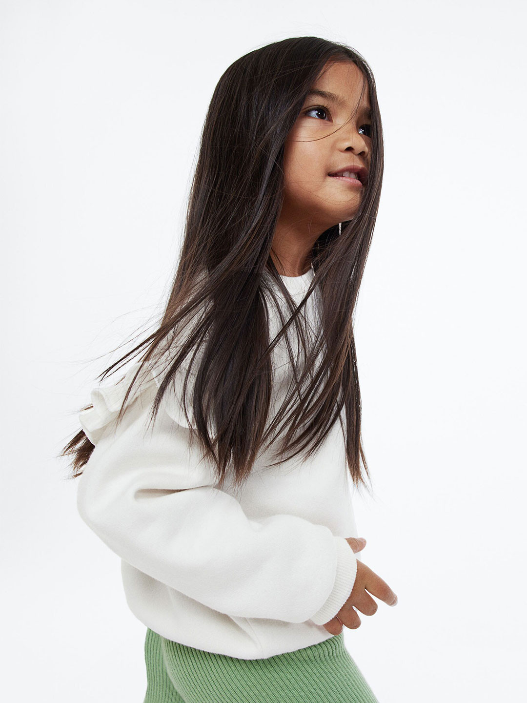 

H&M Girls Sweatshirt, White