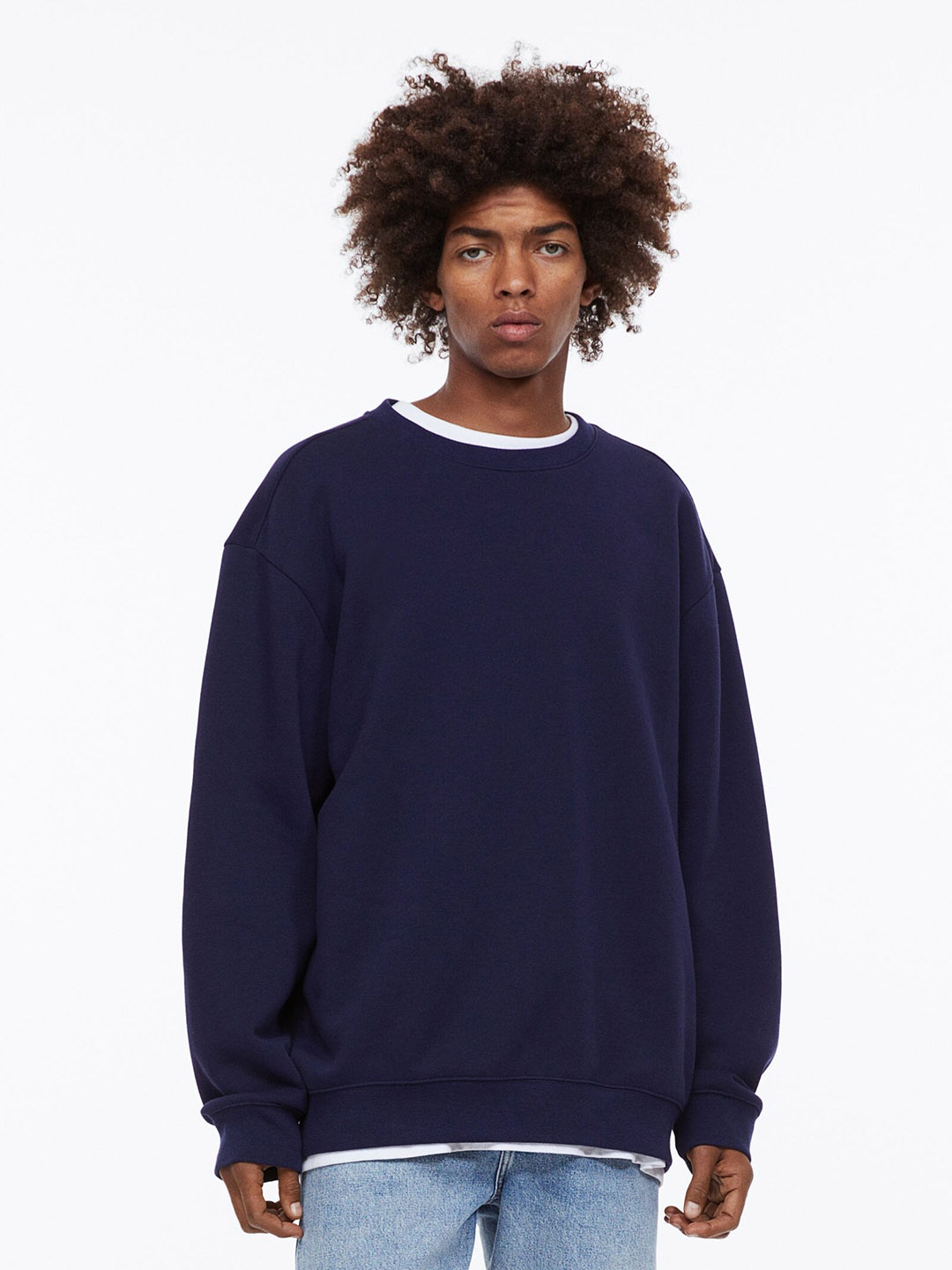 

H&M Relaxed Fit Sweatshirt, Blue