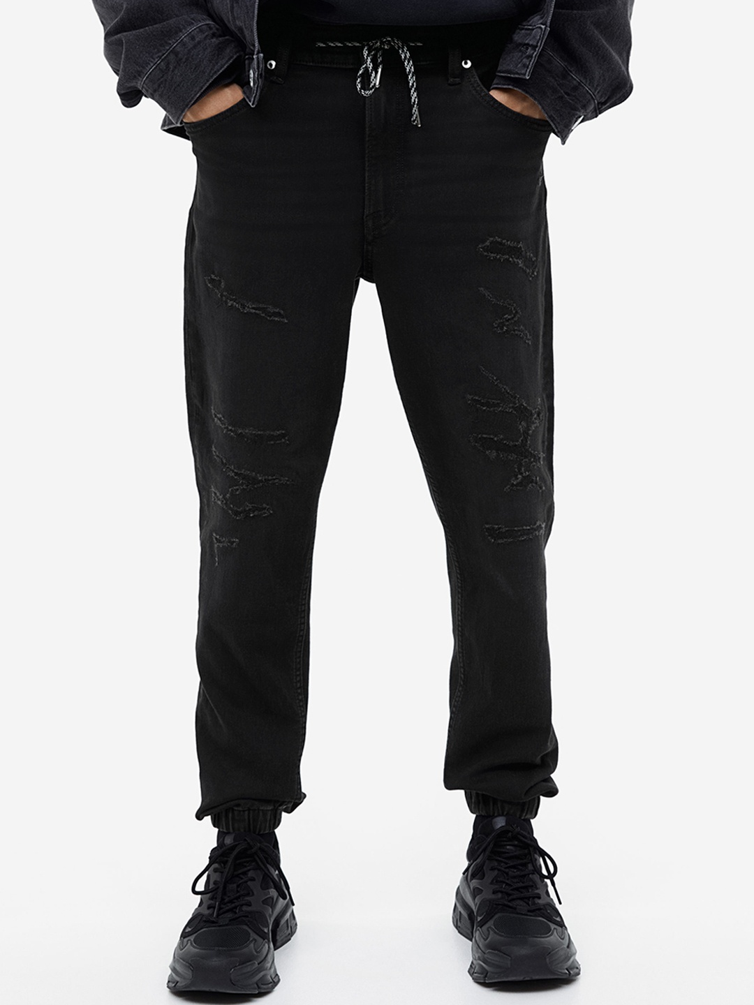 

H&M Men Hybrid Regular Tapered Joggers, Black