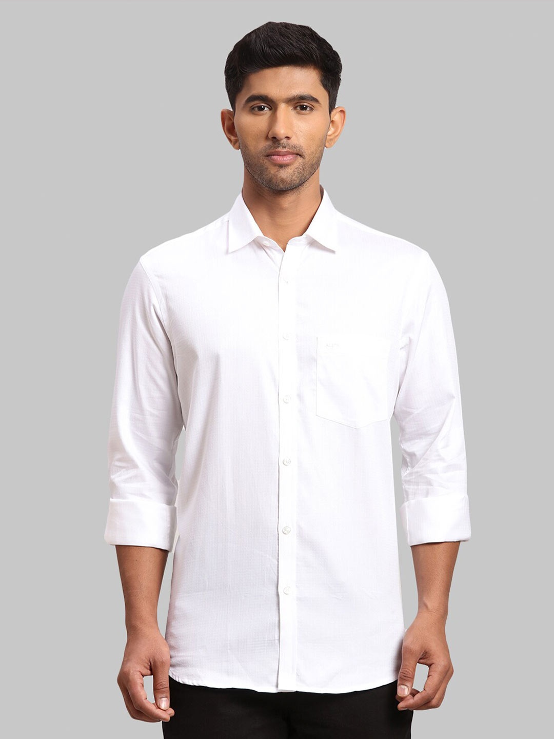 

ColorPlus Men Tailored Fit Cotton Casual Shirt, White