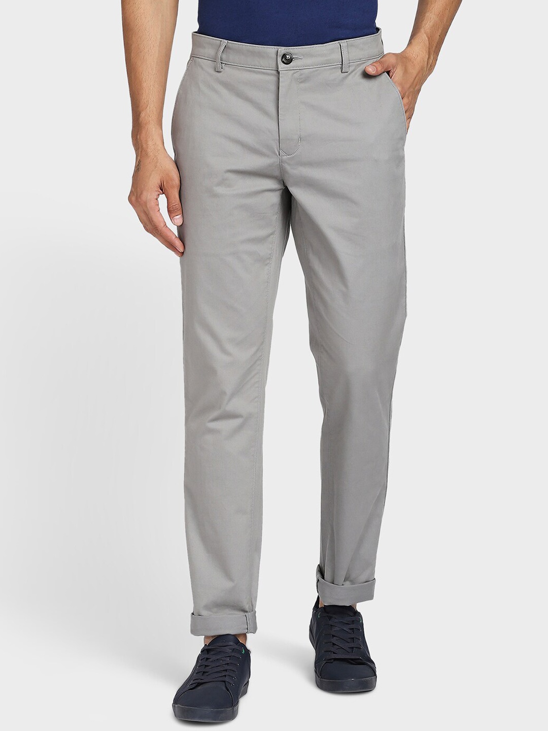 

ColorPlus Men Trousers, Grey
