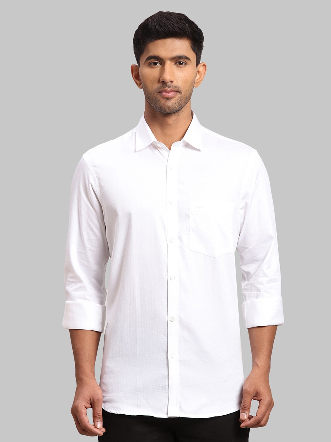 

ColorPlus Men Cotton Tailored Fit Casual Shirt, White