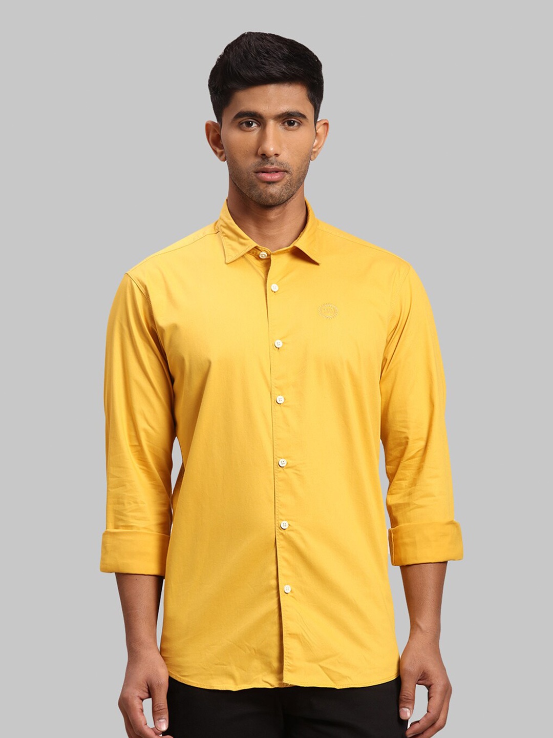 

ColorPlus Men Tailored Fit Casual Shirt, Yellow