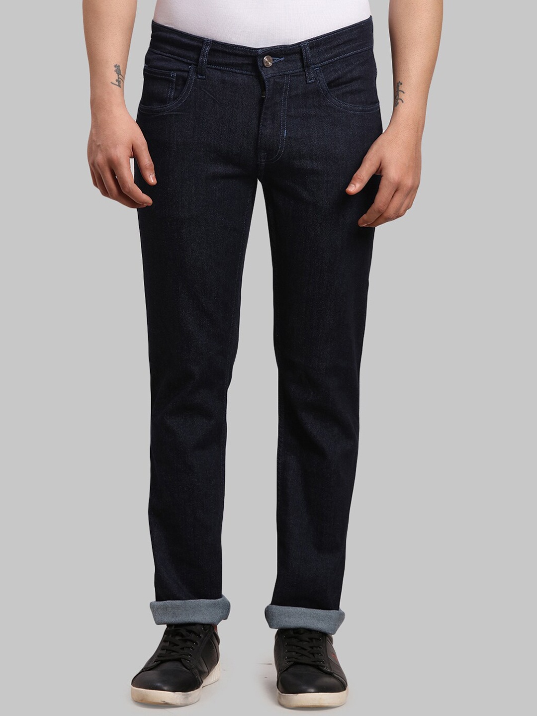 

ColorPlus Men Tapered Fit Jeans, Navy blue