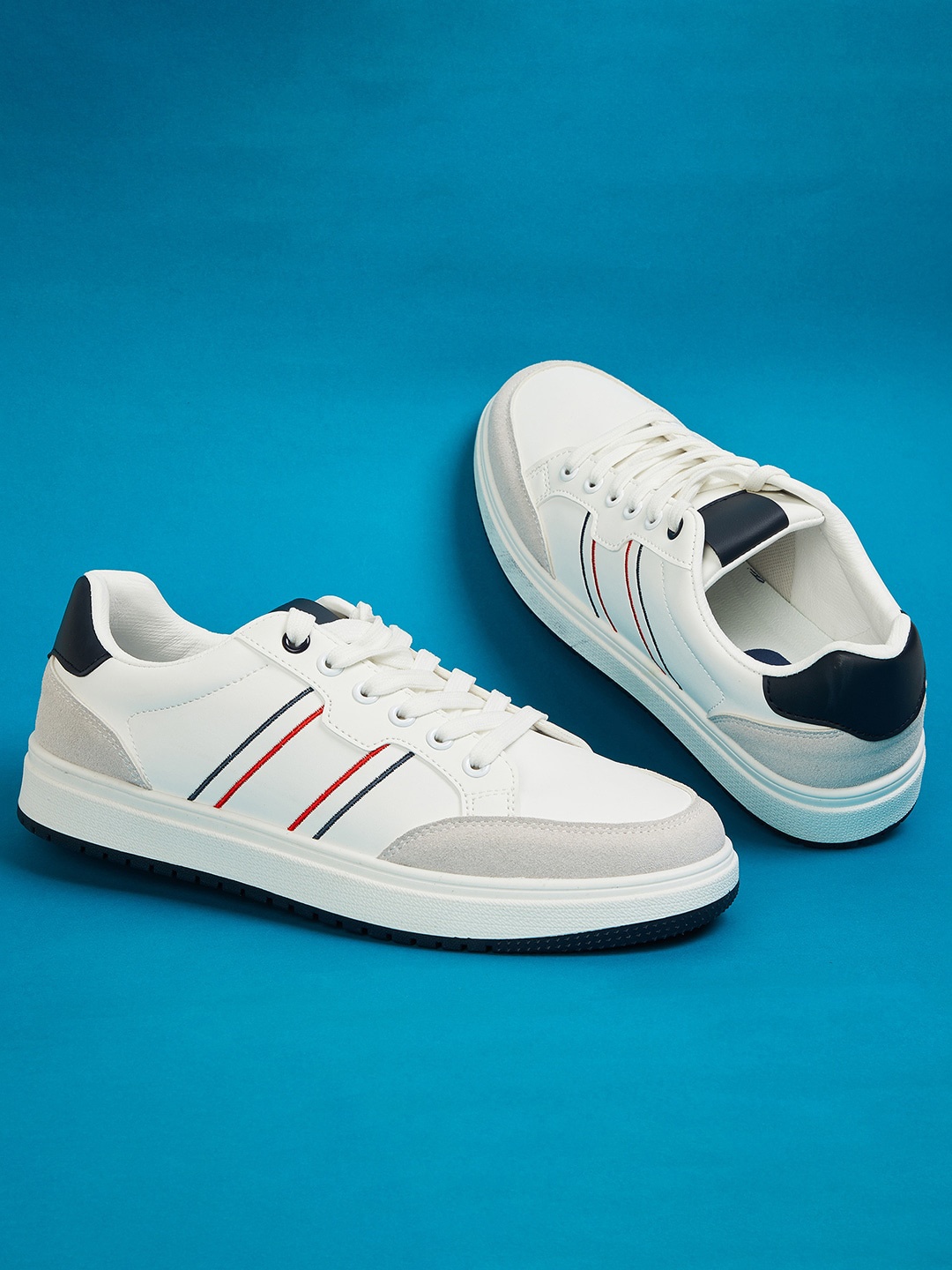 

Forca by Lifestyle Men Colourblocked Lace-Ups Sneakers, White