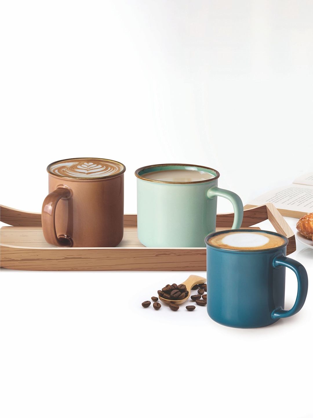 

Treo Glare Grey Set of 2 Ceramic Glossy Mugs 240 ml Each