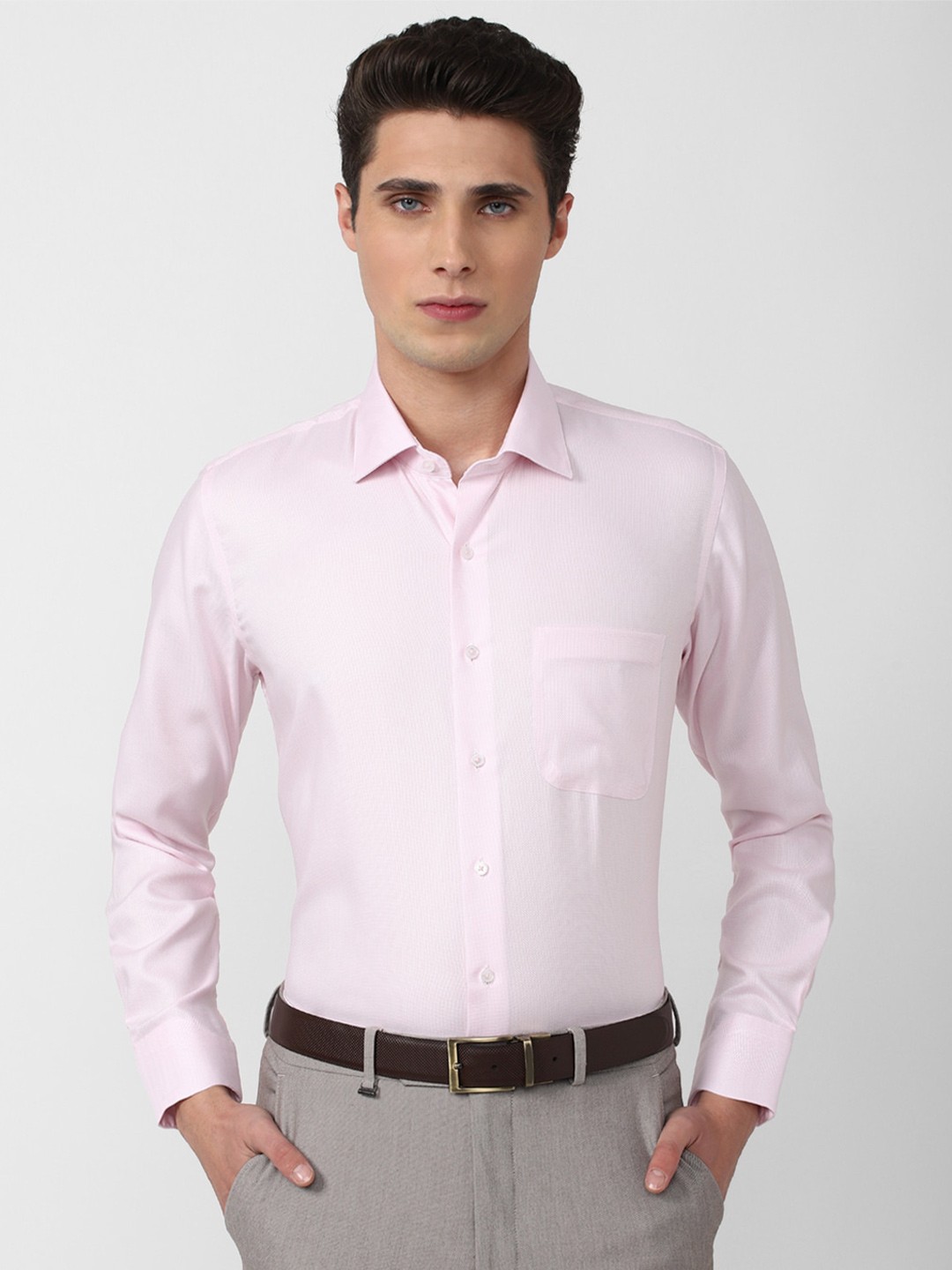 

Van Heusen Men Slim Fit Cotton Formal Shirt, Pink