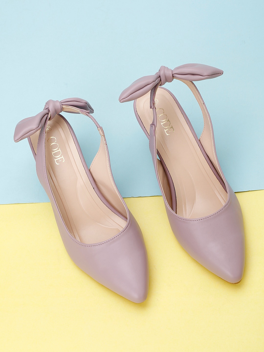 

CODE by Lifestyle Kitten Heel Pumps, Purple