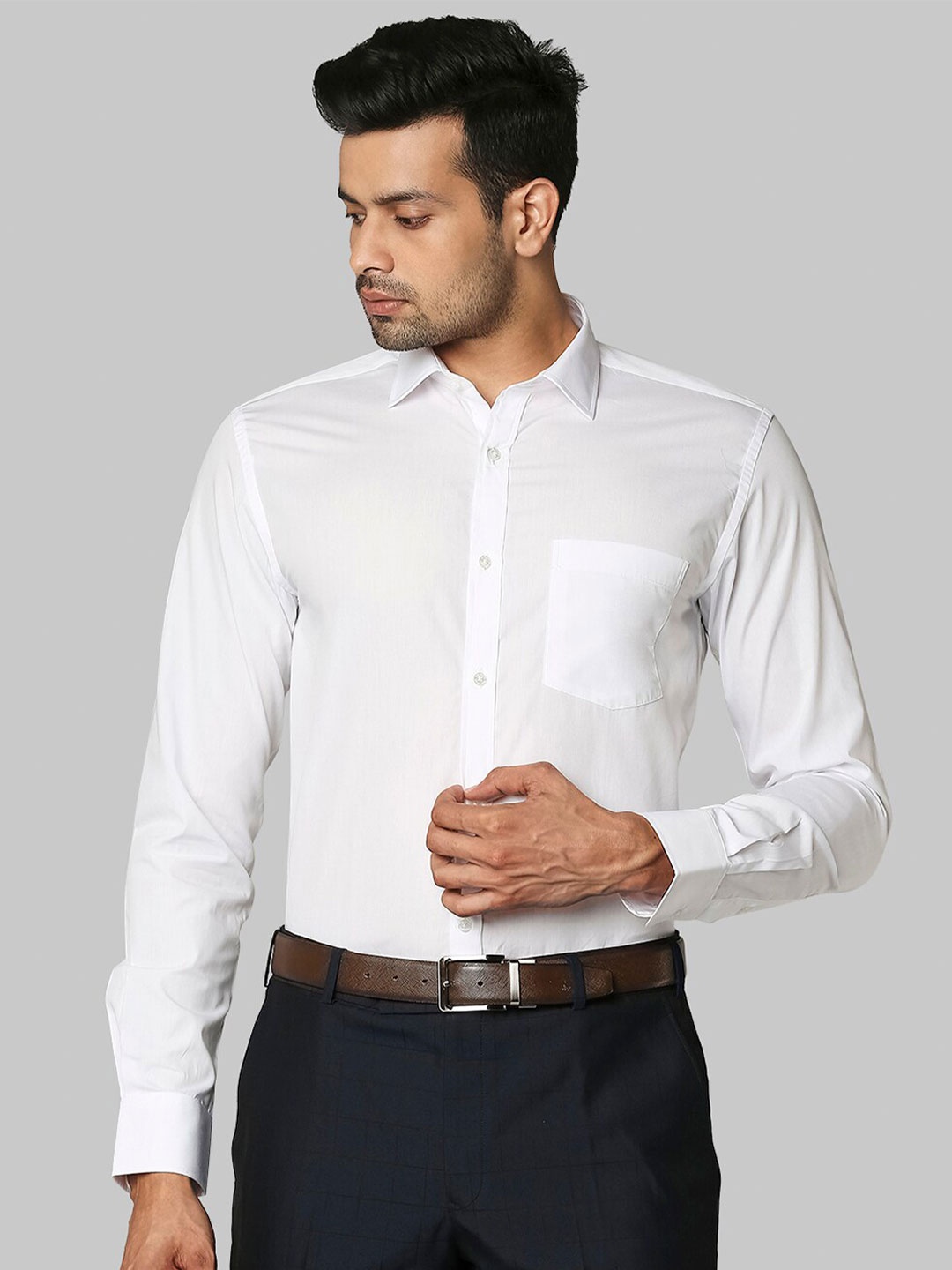 

Park Avenue Men Slim Fit Cotton Formal Shirt, White