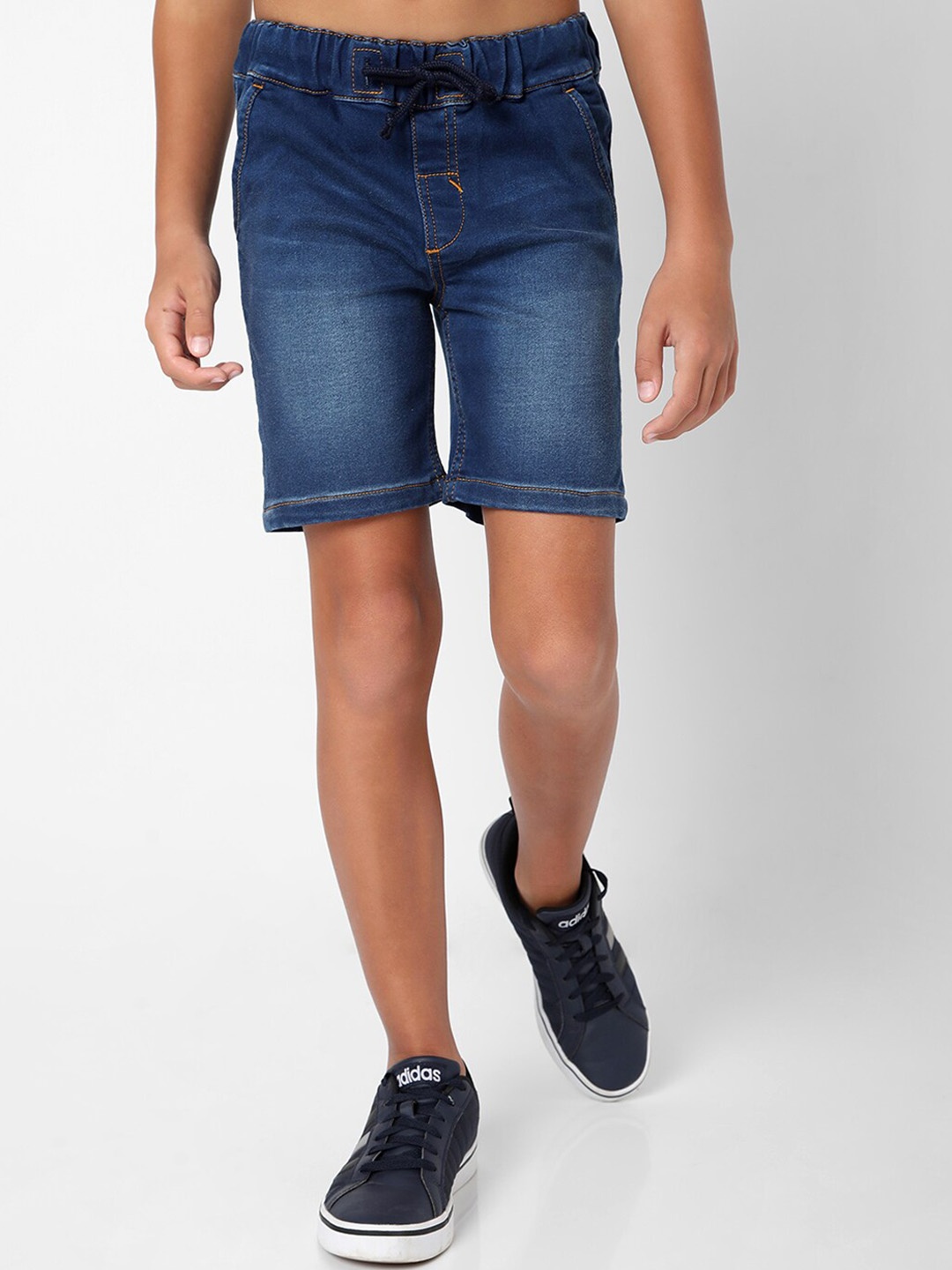 

GAS Boys Slim Fit Denim Shorts, Blue