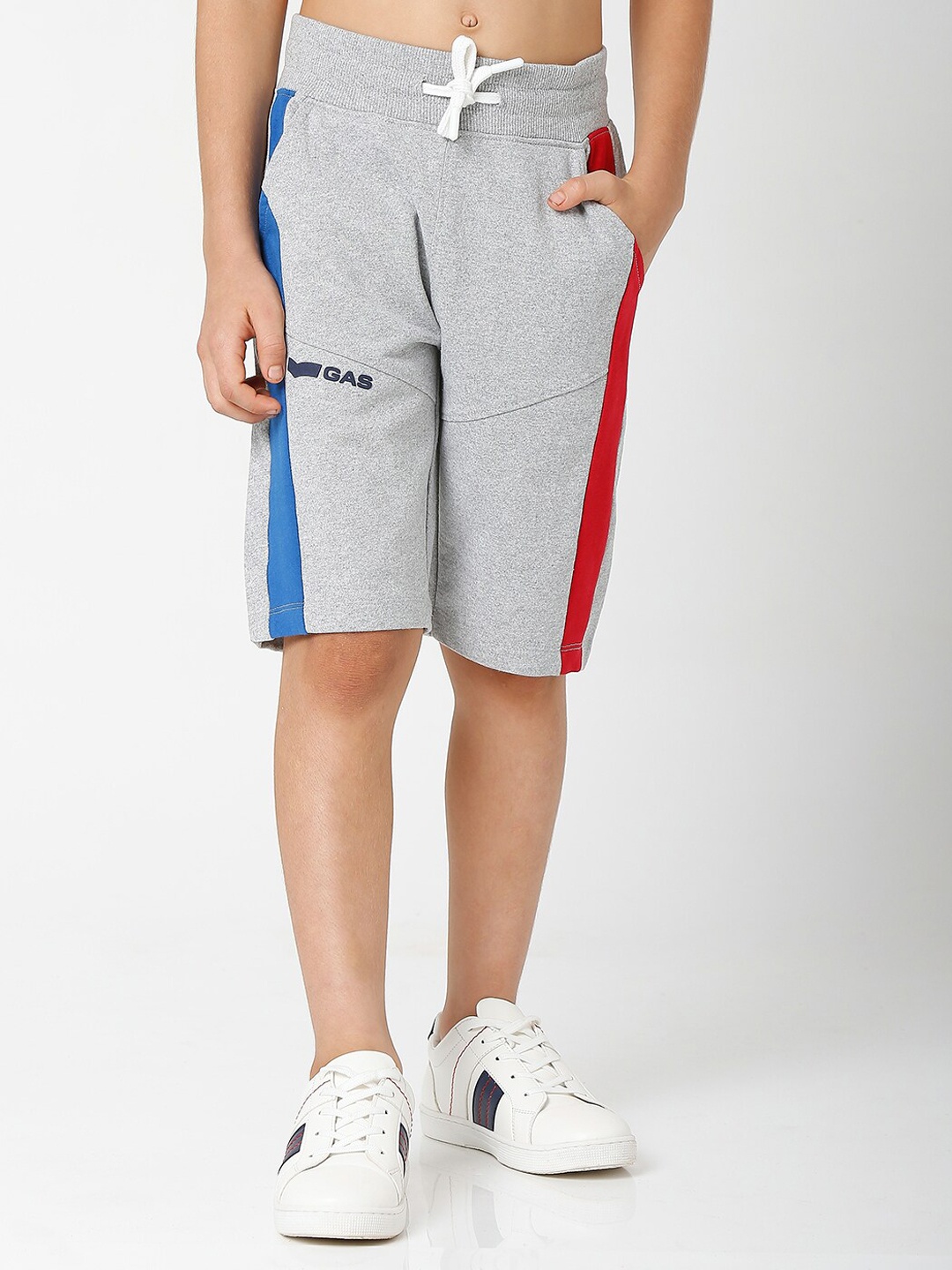 

GAS Boys Grey Slim Fit Shorts