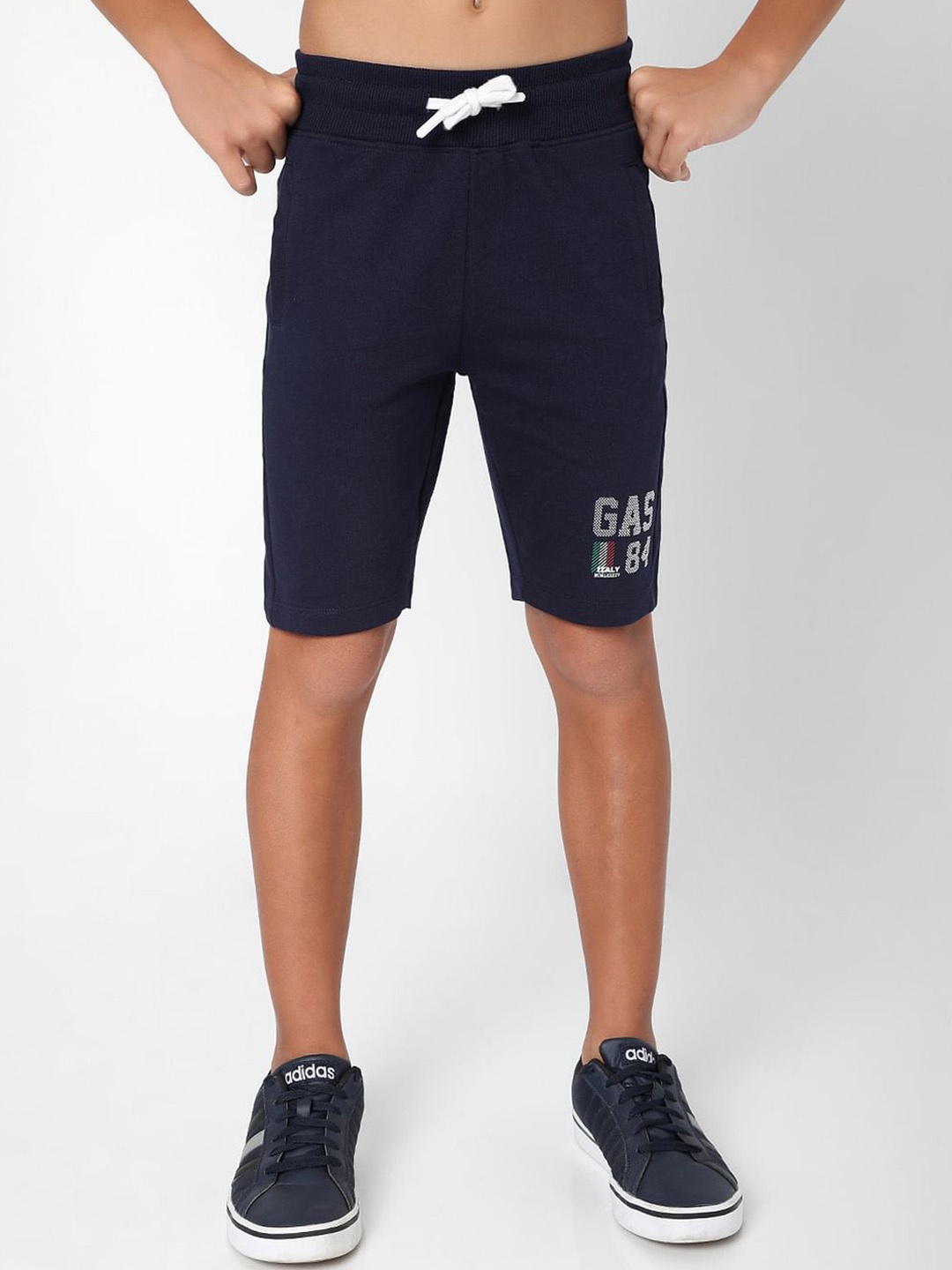 

GAS Boys Slim Fit Sports Shorts, Navy blue