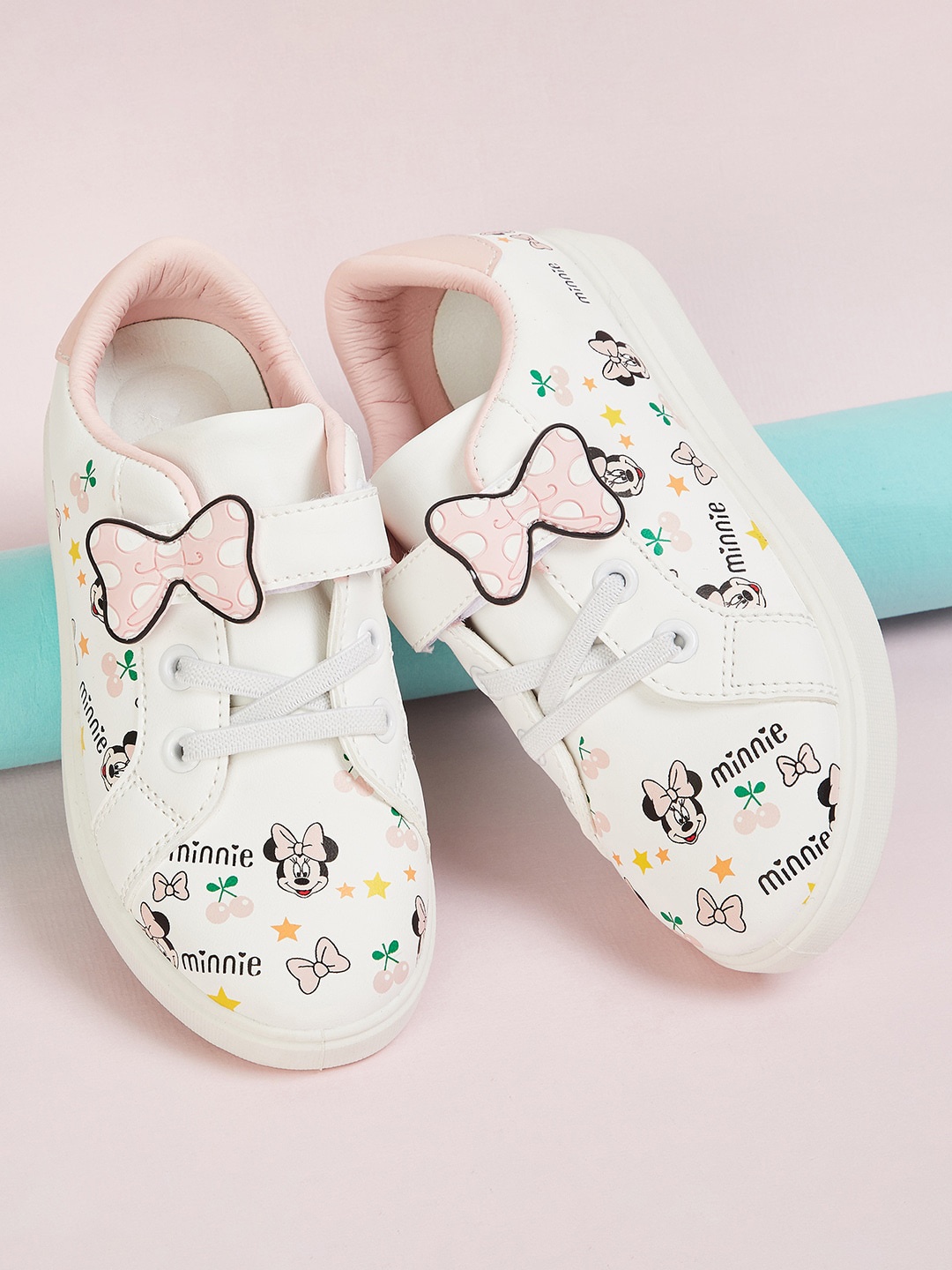 

Fame Forever by Lifestyle Girls White Printed Sneakers