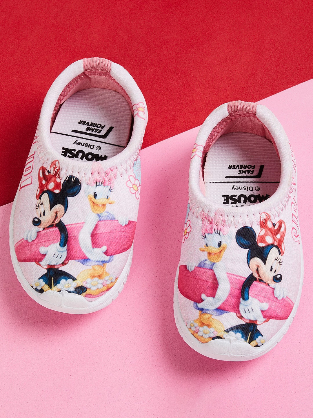 

Fame Forever by Lifestyle Girls Woven Design Sneakers, Pink