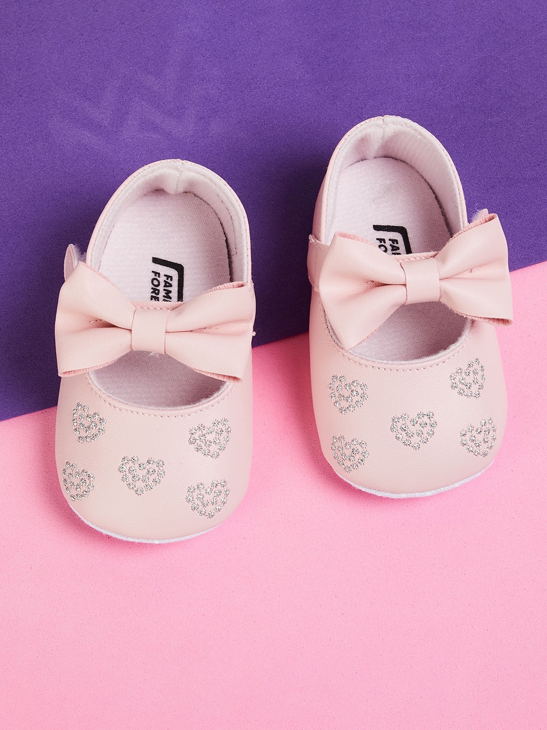 

Fame Forever by Lifestyle Girls Embellished Ballerinas With Bows Flats, Pink